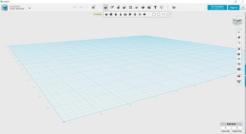 Autodesk 123D Design — skærmbillede 2
